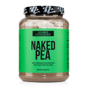NAKED Pea - Double Chocolate Protein from US & Canadian Farms, Organic Cocoa, Organic Coconut Sugar - No GMO, No Soy, and Gluten Free, Aid Growth and