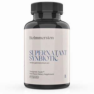 BioImmersion Supernatant Synbiotic - Prebiotic Probiotic Postbiotic - Eases Digestive Discomfort, Gut Imbalance & Yeast Overgrowth - Immune & Microbi