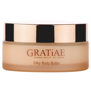 Gratiae organic beauty by nature silky body butter, anti aging skin care shea butter, moisturizer, hydrating stretch mark cream, firming, neck & Déco