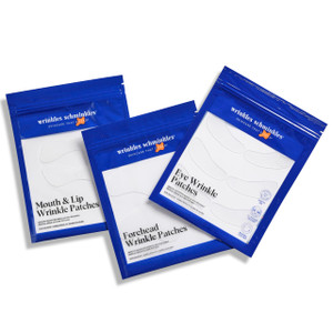 Wrinkles Schminkles Facial Smoothing Set | Mouth & Lip 2-Pack | Eye Wrinkle Patches 3-Pairs | Forehead Wrinkle Patches 2-Pack | Reusable Hypoallergen