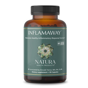 Natura Health Products InflamAway Supplement - Modulate a Healthy Inflammatory Response - Featuring Boswellia Serrata, Bromelain, Ginger, Black Peppe