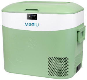 Megiu Car Fridge Portable 12 Volt Refrigerator 23 Quart (22 Liter) Freezer Compressor Cooler 12V/24V DC 110?240 V AC for Outdoor, Camping, Travel, Ho