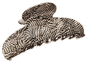 France Luxe Jumbo Couture Claw Clip - Opera Silver