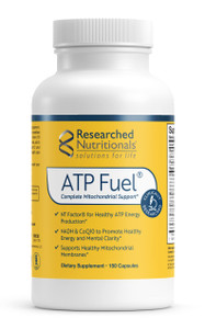 Researched Nutritionals ATP Supplements for Cellular Health & Energy Support - ATP Fuel - Vitamin E, CoQ10 & NADH to Promote Mental Clarity & Healthy