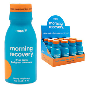 Morning Recovery DHM Electrolyte, Milk Thistle Drink Proprietary Formulation to Hydrate While Drinking, Non GMO, Vegan, Gluten-Free, Orange Mango, Pa