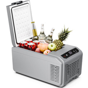 Antarctic Star Car Refrigerator, 12 Volt Car Fridge, 16 QT Portable Freezer Compressor Electric Cooler For Car, Control Panel with Lock, -4?-68? 12V