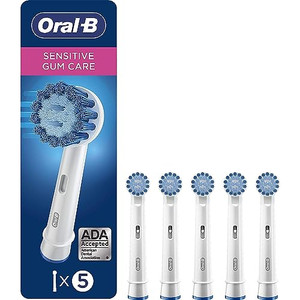 Oral-B Sensitive Gum Care Replacement Brush Heads for an Oral-B Electric Toothbrush, Pack of 5