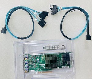 SXTAIGOOD SAS3008 AOC-S3008L-L8E 9300-8I IT-Mode HBA JBOD PCI-E 3.0 SATA/SAS 8-Port SAS3 12Gb/s ZFS FreeNAS unRAID+2* SFF-8643 SATA Cable