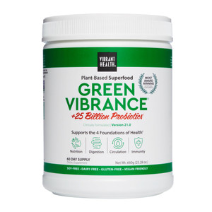 Vibrant Health, Green Vibrance, Vegan Superfood Powder, Boost Energy, 60 Servings
