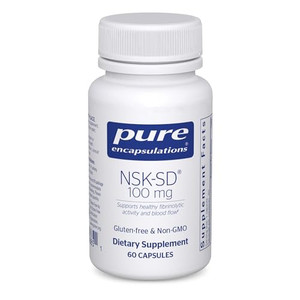 Pure Encapsulations NSK-SD - 100 mg Nattokinase - for Normal Blood Circulation - Supports Fibrinolytic Activity* - Gluten Free & Non-GMO - 60 Capsule