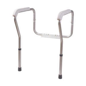 HealthSmart Toilet Safety Rails, Toilet Seat Handles, Safety Frame for Toilet with Adjustable Height, Bathroom Safety & Stability System