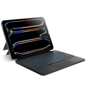 edaiser Detachable Keyboard Case for Apple 2025 iPad Air 13-inch (M3-M2) and iPad Pro 12.9-inch (6th-3rd Gen): Wireless Backlit Keyboard with Trackpa