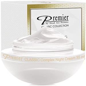 Premier Dead Sea Classic Night Cream, Age defying, nourishing, Moisturized skin with vitamins E and A 2.4fl.oz