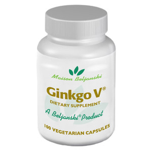 Beljanski® Products - Ginkgo V® Dietary Supplement - Ginkgo Biloba Extract - 100 Capsules
