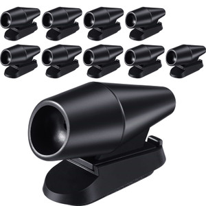 Frienda 10 Pcs Deer Whistles Horns Deer Avoids Collisions Vehicles Wind Activated Ultrasonic Warning for Car Motorcycles Animal Save Alert(Black)