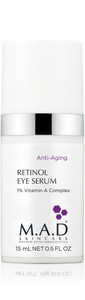 M.A.D Skincare Retinol Eye Serum 1% - Advanced Anti-Aging Peptide Complex for Deep Wrinkles & Crows Feet | Firming Solution for Sagging Lids | Reduc