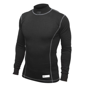 K1 RaceGear K1 Precision Adult Meta-Aramid Undershirt - SFI 3.3 - Long Sleeve, Black, XL