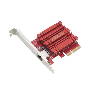 ASUS XG-C100C 10G Network Adapter PCI-E x4 Card with Single RJ-45 Port and Built-in QoS for use with Windows 10/8.1/8/7 and Linux Kernel 4.4/4.2/3.6/