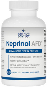 Arthur Andrew Medical, Neprinol AFD, Multi Enzyme Blend with Serrapeptase & Nattokinase, 150 Count (Pack of 1)