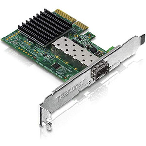 TRENDnet 10 Gigabit PCIe SFP+ Network Adapter, Convert A PCIe Slot Into A 10G SFP+ Slot, Supports 802.1Q, Standard & Low-Profile Brackets Included,Co