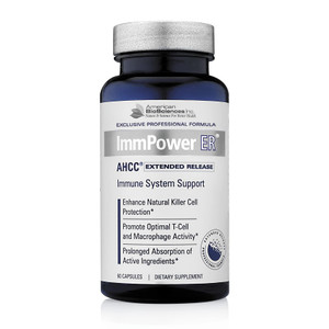 American BioSciences ImmPower ER AHCC (Extended Release) Immune Support Mushroom Supplement, 60 Capsules, 500 milligrams per Capsule