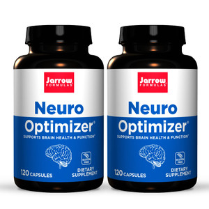 Jarrow Formulas Neuro Optimizer - 120 Capsules, Pack of 2 - Brain Health & Antioxidant Support - Includes 7 Neuro Nutrients - Gluten Free - 60 Total