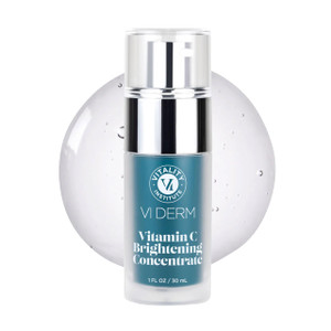 VI Derm Vitamin C Brightening Concentrate  Age-Defying Face Formula with 10% THD Ascorbate, Support for Dark Spots, Uneven Skin Tone, Hyperpigmentat