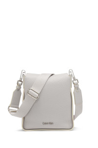 Calvin Klein Fay North/South Small Crossbody, Dove Grey, One Size