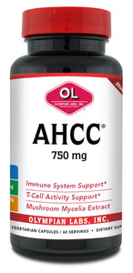 Olympian Labs Premium AHCC Supplement750mg of AHCC per CapsuleSupports Immune Health, Liver Function, and Natural Killer Cell Activity- 60 Caps