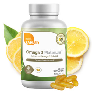 Zahler Omega 3 Fish Oil - Omega 3 Supplements with Fatty Acids, 600 mg EPA and 400 mg DHA - Supplements Derived from Kosher Tuna - Supports Brain & H