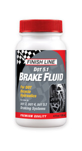 Finish Line High Performance DOT 5.1 Bicycle Brake Fluid  Premium Low Viscosity Hydraulic Disc Brake Fluid for Superior Lever Response and Consisten