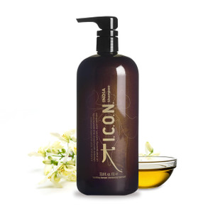 I.C.O.N. India Shampoo, Moisturizing & Revitalizing Natural Shampoo for All Hair Types, Enhances Volume, Adds Softness and Shine, Professional Salon
