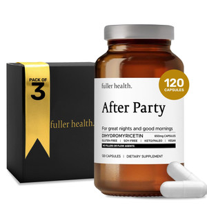 Fuller Health After Party DHM Dihydromyricetin Supplement | Supports Liver, Metabolism, Energy Levels, Post-Celebration Relief | Feel Refreshed, 650m