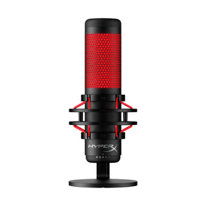 HyperX QuadCast - USB Condenser Gaming Microphone, for PC, PS4, PS5 and Mac, Anti-Vibration Shock Mount, Four Polar Patterns, Pop Filter, Gain Contro