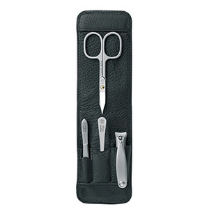 NIEGELOH Niegeloh Imantado M 4pc Manicure Set In High Quality Leather Case, 1 count