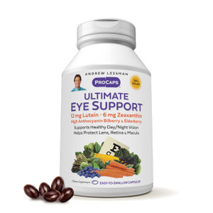 ANDREW LESSMAN Ultimate Eye Support 360 Softgels - 12mg Lutein, 6mg Zeaxanthin, Bilberry, Key Nutrients to Support Eye Health and Promote Healthy Vis