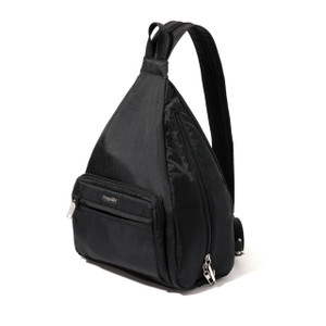 Baggallini Securtex Anti-Theft Vacation Convertible Sling, Black