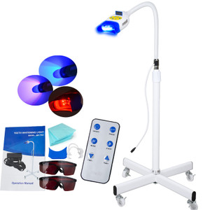 Teeth Whitening Lamp - 36W 10 LED Cold Light, 3 Colors, Bleaching Accelerator with Remote Control, Floor Standing Type