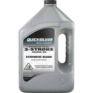 Quicksilver Premium Plus 2-Stroke Synthetic Blend Marine Engine Oil, 1 Gallon