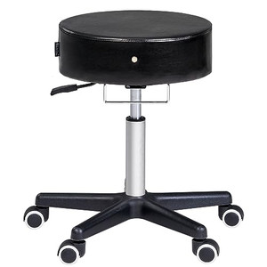 Master Massage Glider Ergonomic Round Swivel Adjustable Rolling Hydraulic Stool Barber Dental Chair for Therapist, Clinic, Tattoo, Spas, Facial, Beau
