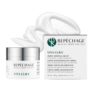 Repechage Vita Cura Triple Firming Cream with Matrixyl 3000, Marine Biopeptide & Botanicals  Rich Moisturizer for Face & Neck, Helps Improve Texture