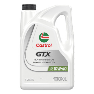 Castrol GTX 10W-40 Conventional Motor Oil, 5 Quarts