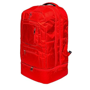 Sole Premise Laptop Shoe Carry-On Luggage Travel Multi-functional Sneaker Backpack Bag for Men & Women Red