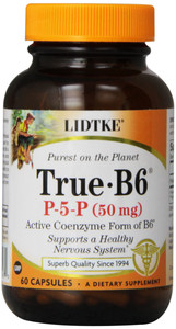 Lidtke Technologies True B6 Capsules, 50 mg, 60 Count