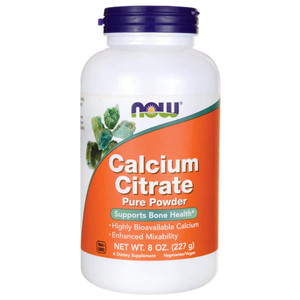 NOW Calcium Citrate, 8-Ounces (Pack of 3)