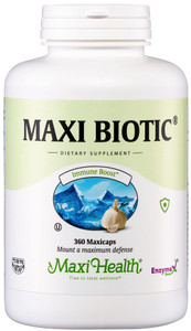 Maxi Health - Maxi Biotic Aged Garlic Extract Capsules (360 Count) | Kyolic Garlic Supplement with Spirulina, Echinacea, Oregano and Enzymax - Natura