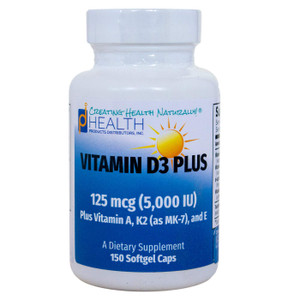 VITAMIN D3 PLUS 125 mcg (5000 IU) Vitamin D3 | Vitamin K2 (MK-7) and Vitamin A | Natural Form of Vitamin D | Includes Tocotrienols as Antioxidants |