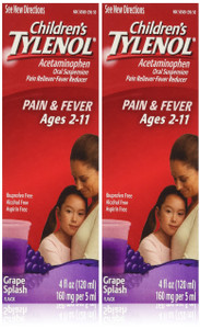 Children's Tylenol, Grape Splash Flavor - 4 oz. - 2 pk.
