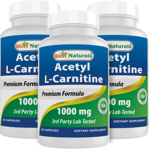 Best Naturals Acetyl L-Carnitine 1000mg Capsule, 60 Count