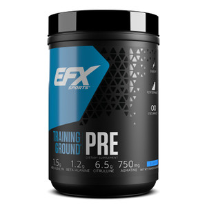 EFX Sports Training Ground Pre Workout Powder | Energy & Muscle Pumps | with Hydromax Glycerol, Citrulline, Beta Alanine | 300mg Caffeine | 20 Servin